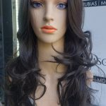 PELUCA SINTETICA EXTRA LARGA CASTAÑA OSCURA KANEKALON