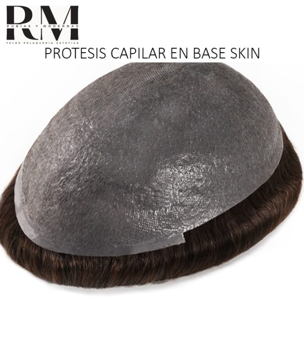 Prótesis Capilar de Pelo Natural  Base Skin