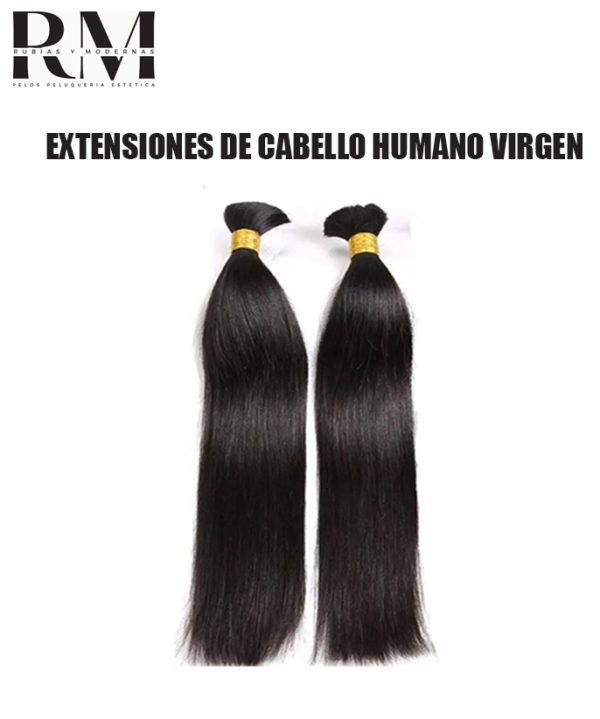 Pack 80 unid. / 80 Extensiones Naturales Cabello Humano Virgen - Instalado